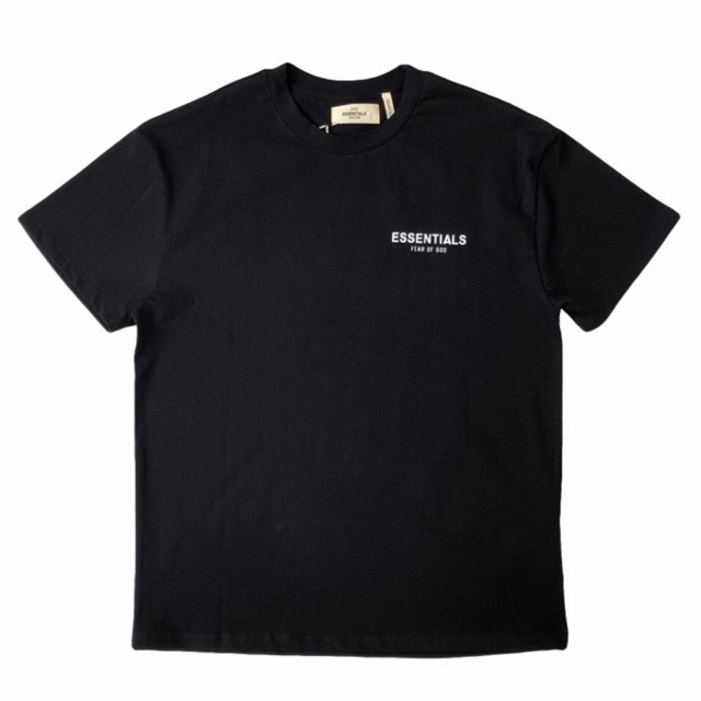 Essentials California Black T-Shirt With White Essentials Logo | Shopee ...