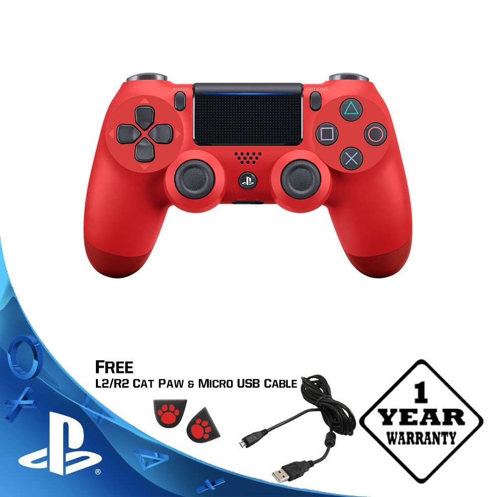 dualshock 4 magma red