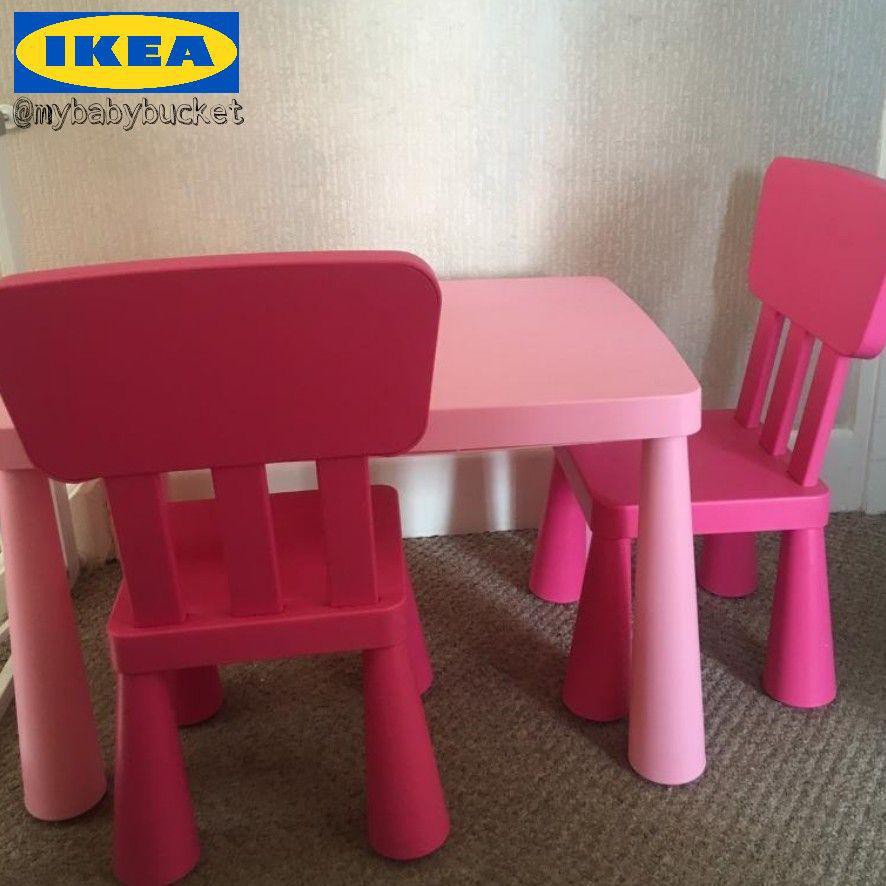 Ikea Mammut Children S Table Chair Set Shopee Malaysia