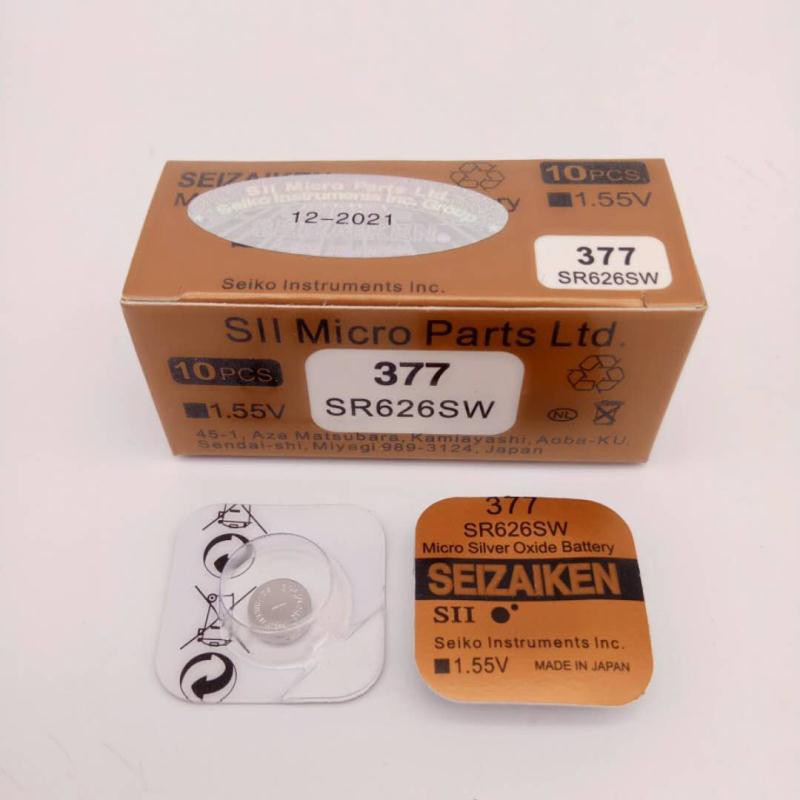 SEIZAIKEN 377 SR626SW GENUINE SEIKO JAPAN CELL 1.55V BATTERY | Shopee  Malaysia
