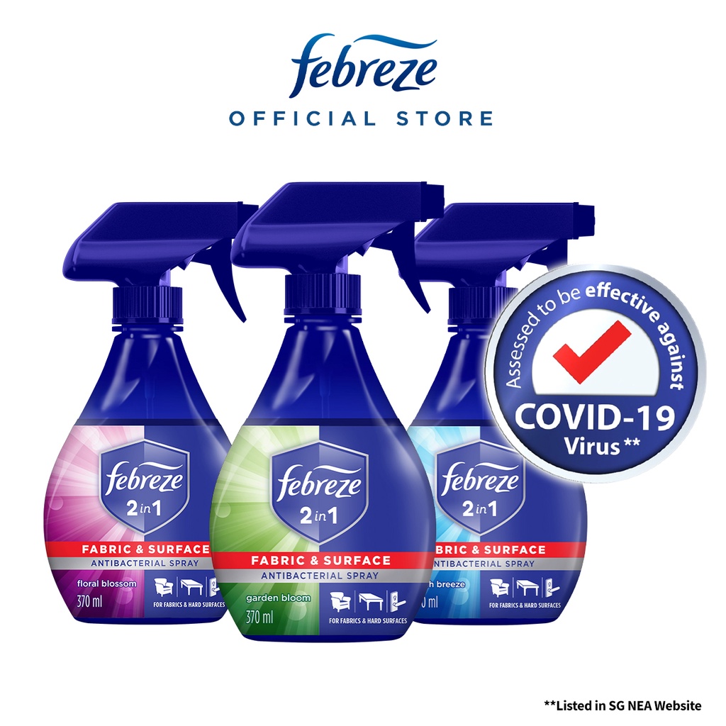 Febreze 2in1 Antibacterial Disinfectant Spray 370 ml Shopee Malaysia