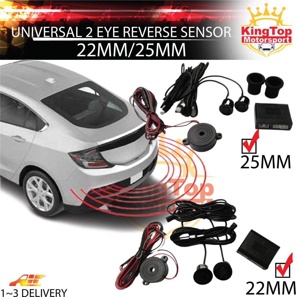 22MM 25MM Parking sensor system 2 eyes reverse accurate detection ...