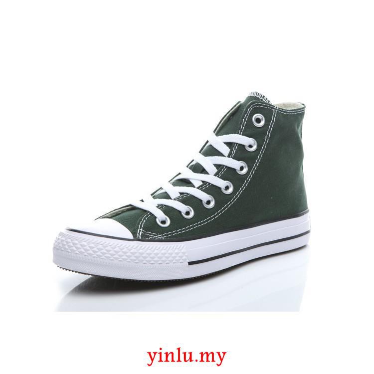 converse dark green high tops