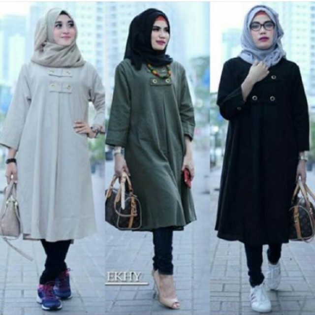 PRE ORDER Baju  Muslim Muslimah  Fashion  Blouse Top Ekhy 