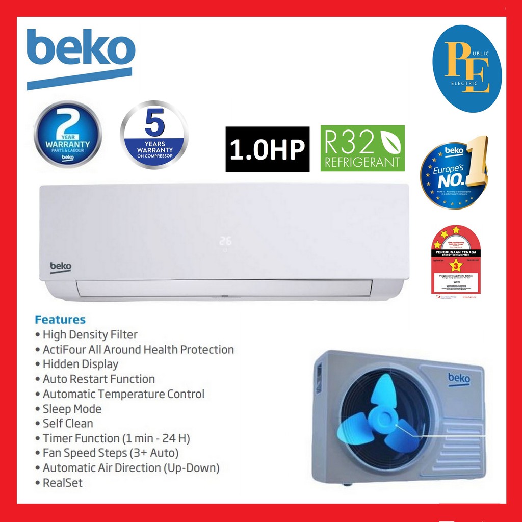 Beko Portable Air Conditioner : Bedienungsanleitung Beko Bepb09c 116