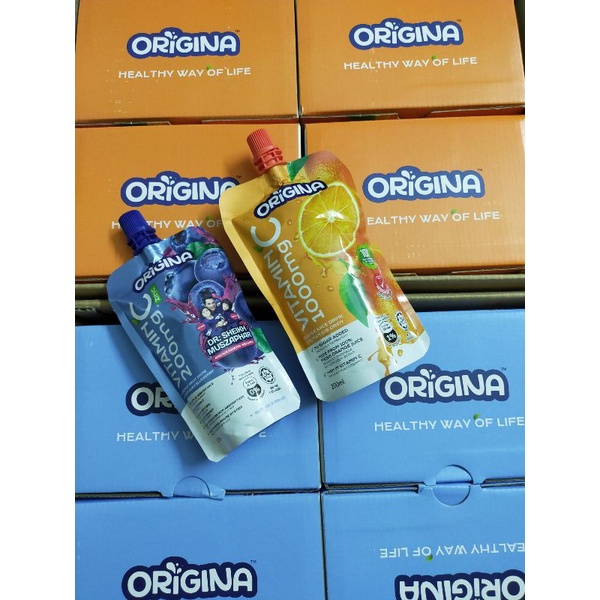 ORIGINA VITAMIN C ORANGE JUICE 1000mg (Adults)/ BLUEBERRY JUICE 200mg