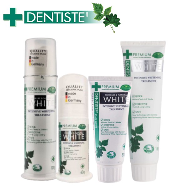 DENTISTE' Premium & Natural White Toothpaste Pump ( 120g \ 60g ) / Tube