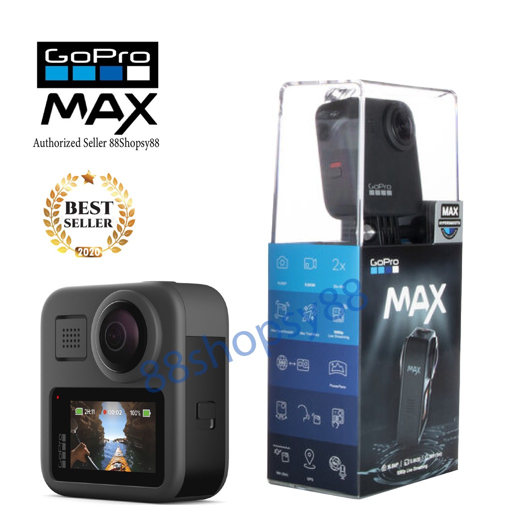 Gopro Max 360 Hero Max 5 6k Video Waterproof Action Camera Hypersmooth Stabilization With Widest Max Superview 64gb Shopee Malaysia