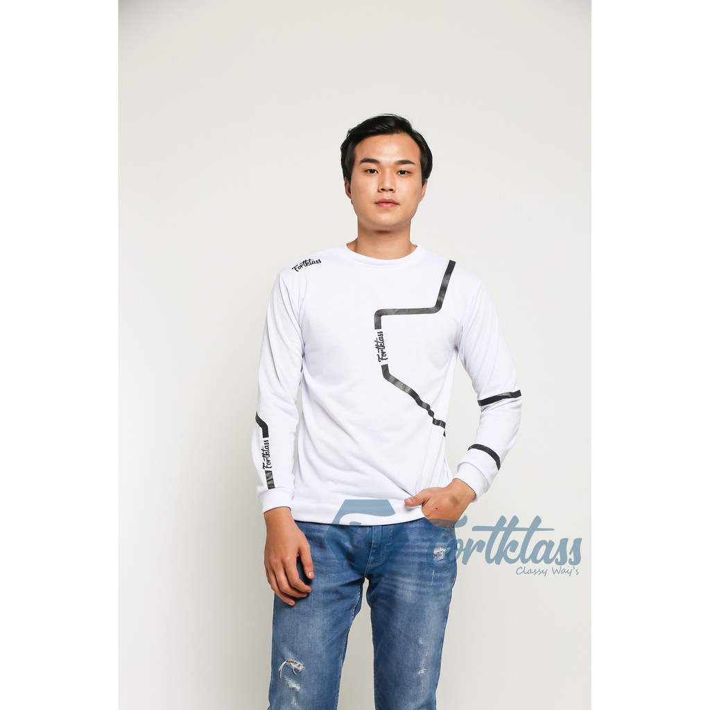 Fortklass ZYON SWEATER HODIE RAJUT JUMPER Plain Men Long Arm