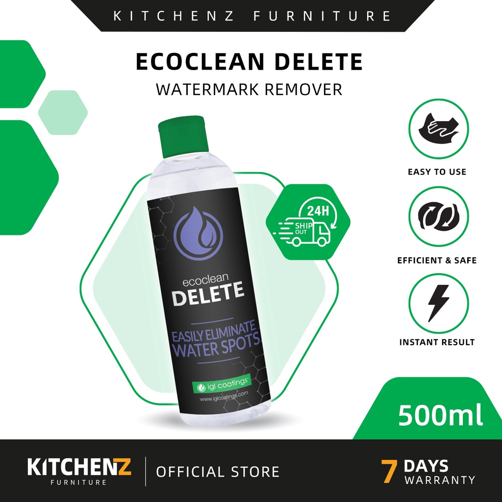 Ecoclean Delete Heavy Duty House Watermark Hard Mineral Stain Remover Cleanser (100ml / 500ml)