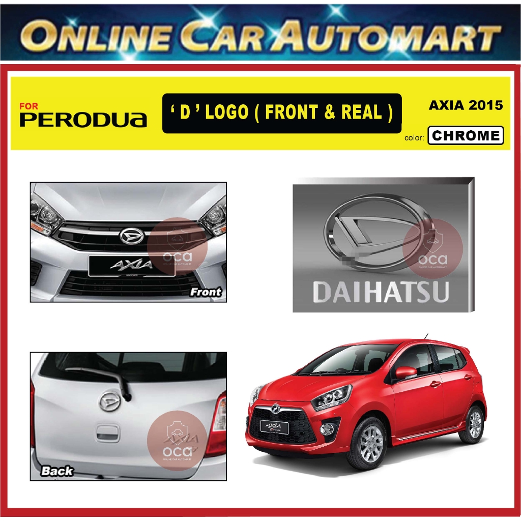 PERODUA AXIA 2012-2016 Front and Rear Convert Daihatsu 