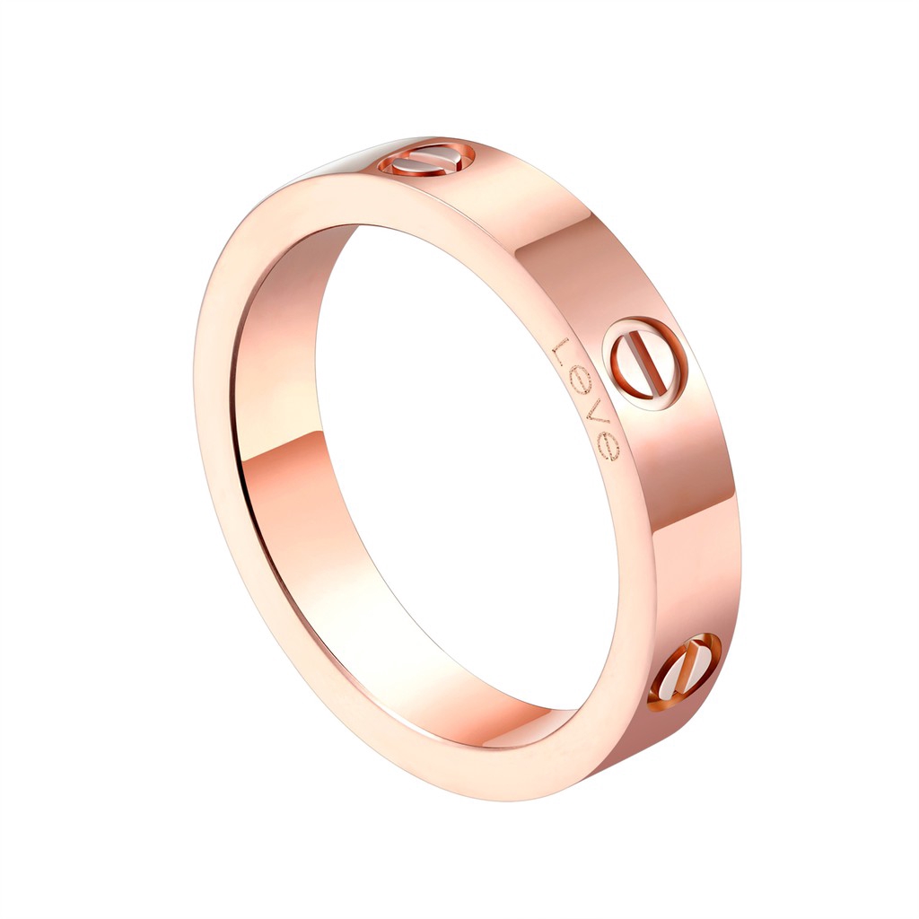 Cartier Love Ring-Rose Gold Silver 
