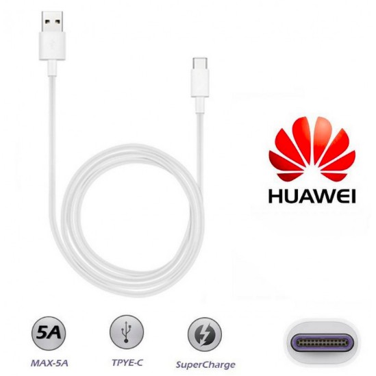 Huawei AP71 Super Charge 5A Original TypeC 3.1 Data and Charging Cable 1M White Shopee Malaysia
