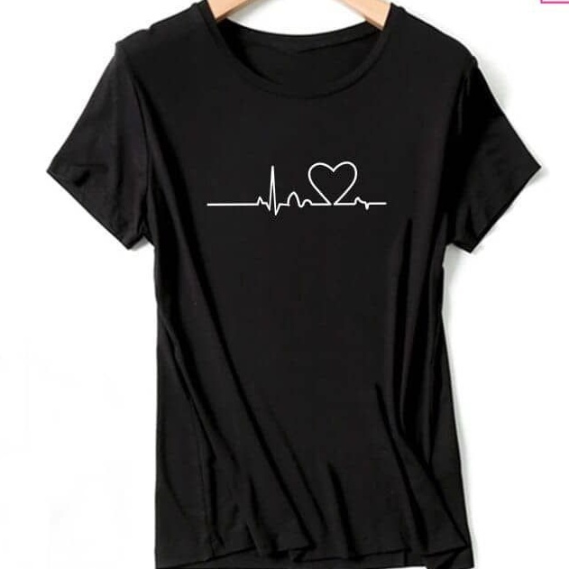 Heart beat t-shirt / New Trending T-Shirt 100% cotton