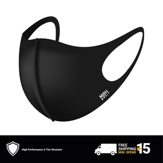 Image of MBH SHEILD Fabric Face Mask-Washable / 3 Layer / High-performance filter / Cuts Up to 99% Of Particles