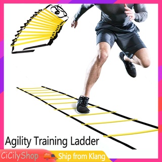 5/8M Speed Agility Fitness Training Ladder Sports Football 10/16-rung Soccer+Bag 