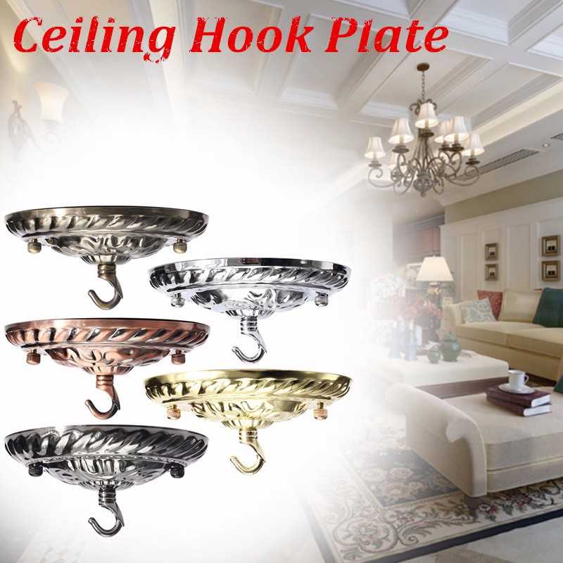Vintage Ceiling Rose Cap Hook Plate Holder Edison Light Fitting