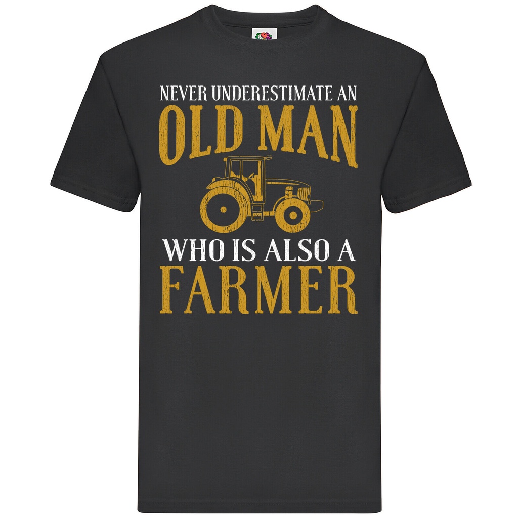 Premium Quality Old Farmer Classic Western Style Men Tshirt Explosive Models