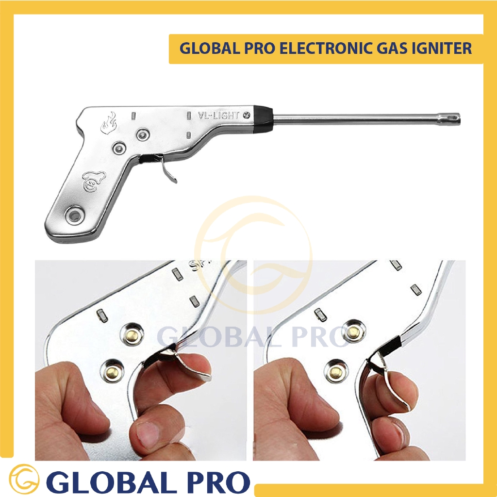 Global Pro Electronic Gas Igniter /Metal Impulse Igniter Spark lighter GUN Shape 