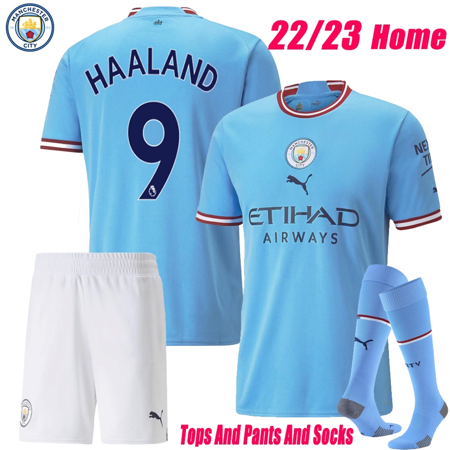 Manchester City 202223 Home adult suit HAALAND Jersey 22 23 DE BRUYNE