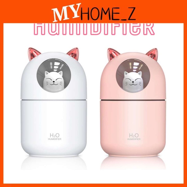 MYHZ_300mL DEER Cute Pet Air Humidifier Mini USB Air Diffuser Ultrasonic Car Air Freshener Aroma Mist Maker