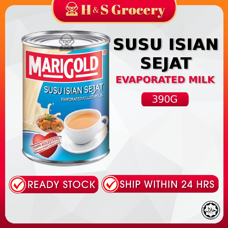 Marigold Susu Cair / Susu Isian Sejat / Evaporated Milk [Halal] [READY