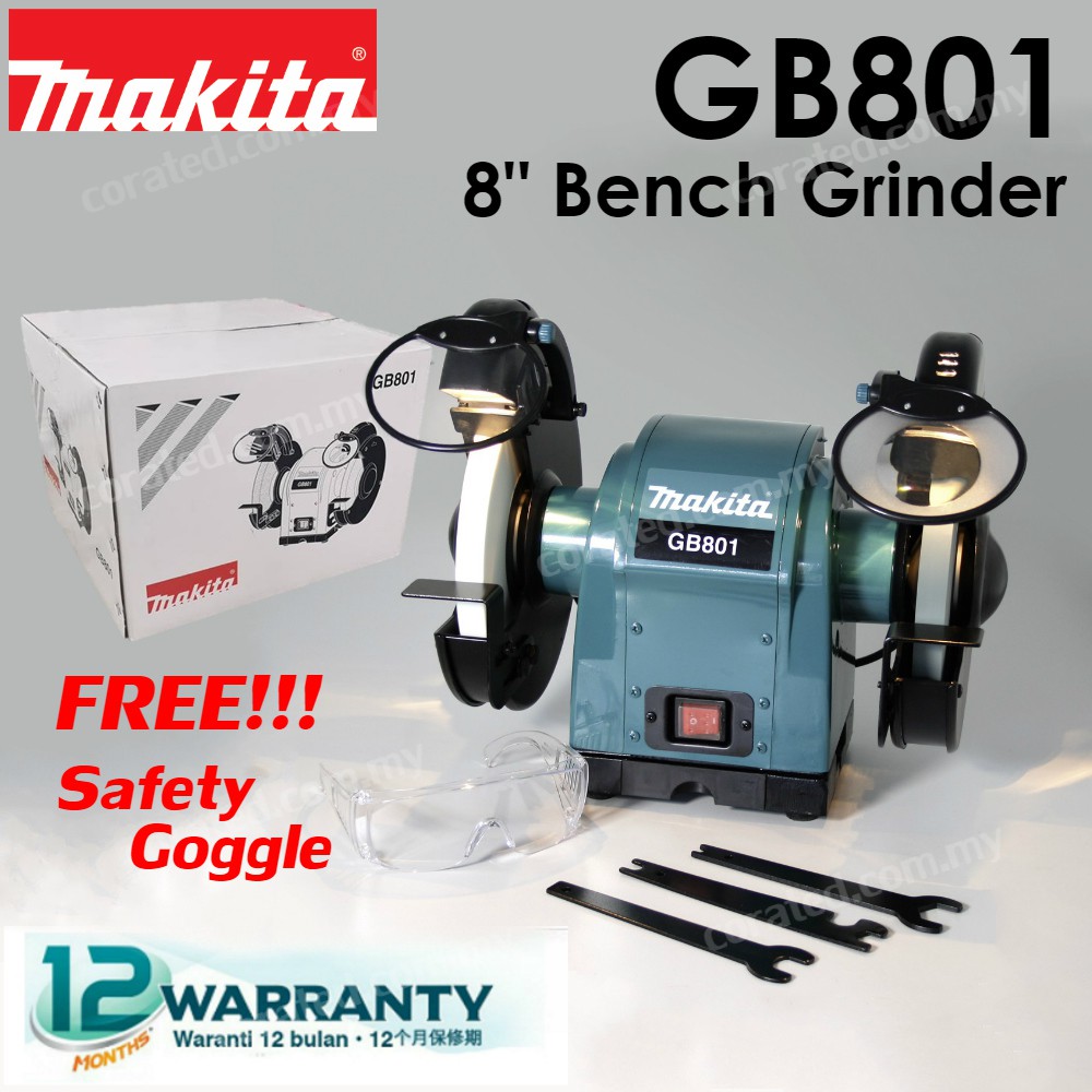 Corated Makita Gb801 8 Bench Grinder 1 Year Warranty Shopee