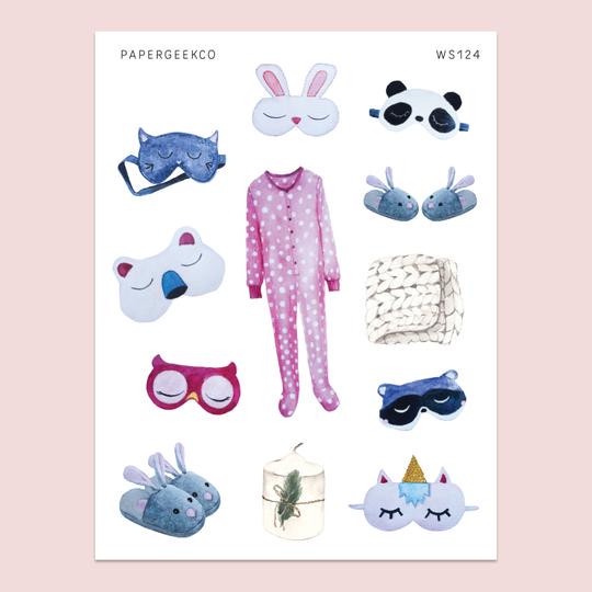 Journal Planner Sleepover Planner Stickers 124 Fashion Ins Stationary
