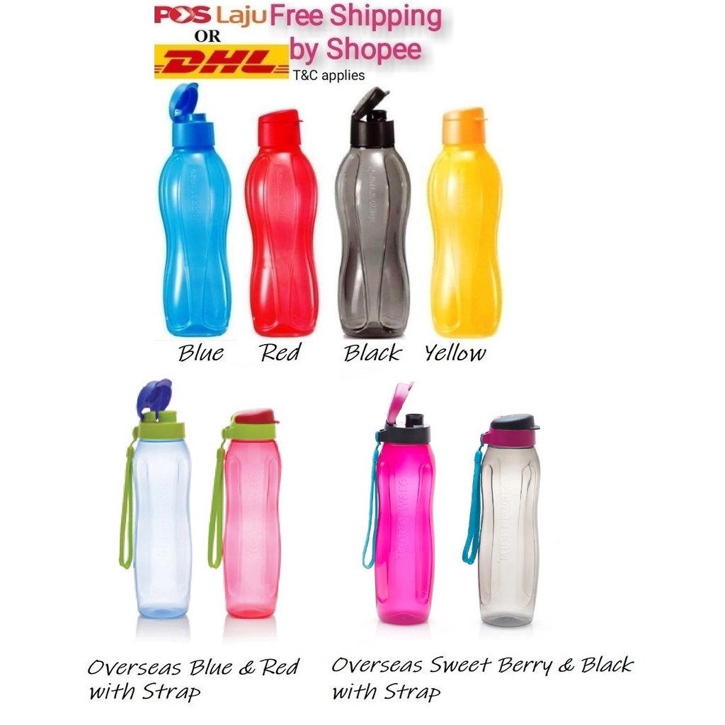 Botol Tupperware 1 Liter 1L Bottle or Giant 2L 2 Liter Eco Bottle or 1 ...