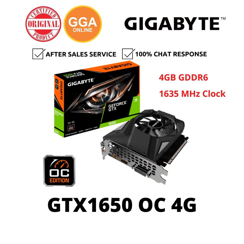 Gigabyte GVN1656OC4GD GeForce GTX 1650 GRAPHIC CARD (***Unsealed unit