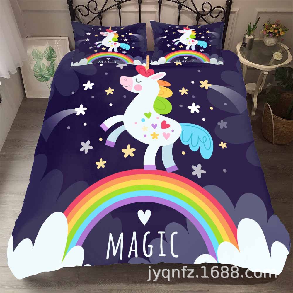 unicorn single bed sheets