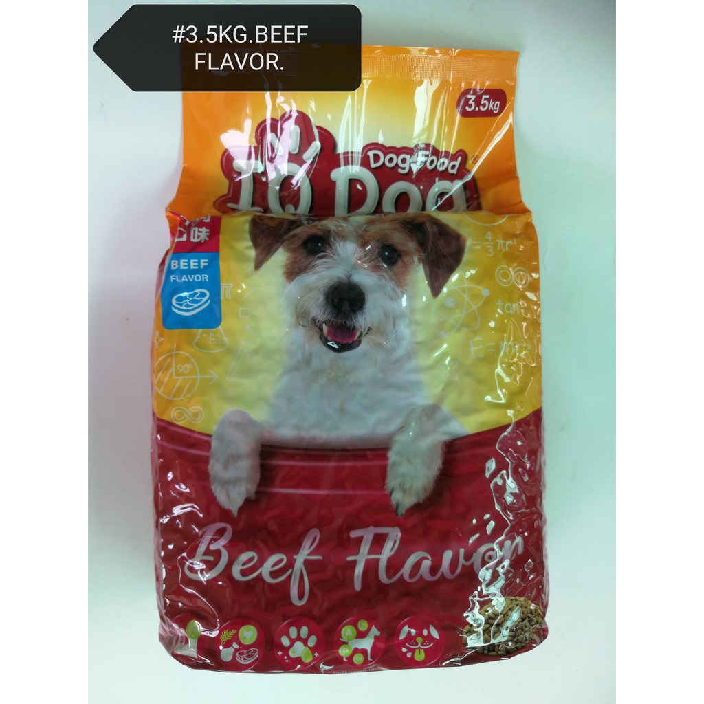 IQ Dog Beef Flavor Dog Food Makanan Anjing 3.5kg Shopee Malaysia