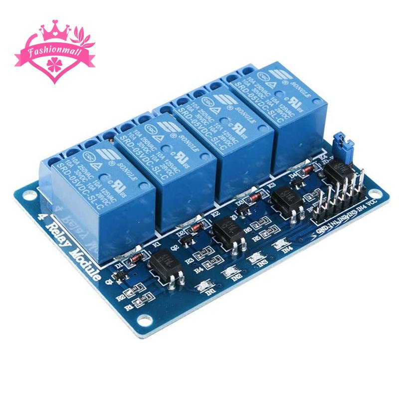 Relay ule 4 Channel DC 5V with Optocoupler for Arduino UNO R3 MEGA 2560 ...