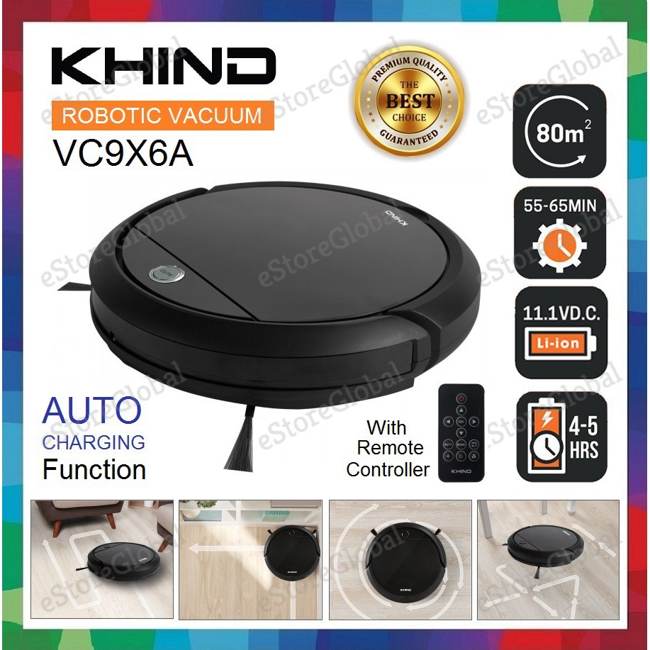 KHIND ROBOTIC VACUUM CLEANER VC9X6A ROBOT VAkum Shopee Malaysia