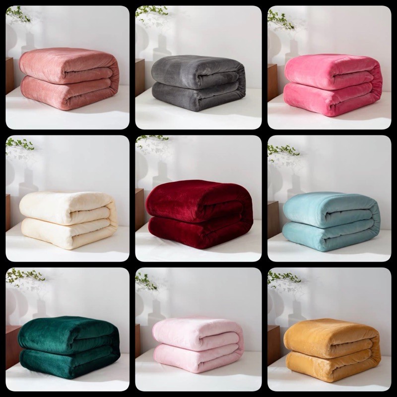 READY STOCK IN KLANG Selimut Baldu Gebu Soft Fleece Blanket