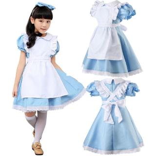 Alice In Wonderland Kids Costume Halloween Maid Girl Lolita Fancy Dress Cosplay Shopee Malaysia - fancy dress girl roblox