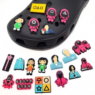 Squid Game Pvc Cartoon Shoes Accessories jibbitz for crocs Charm Bracelet Pendant Suitable for women and men