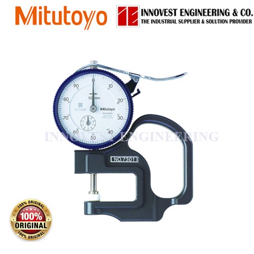 MITUTOYO 7301 DIAL THICKNESS GAGE, RANGE 10MM, GRADUATION0.01MM
