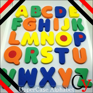 Magnetic Letters Alphabet / Numbers Soft Foam Fridge Magnets (Uppercase ...