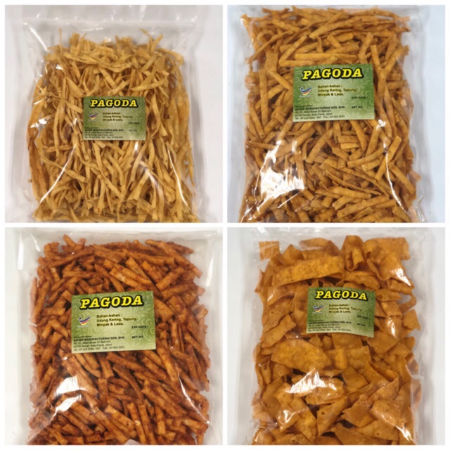 Kerepek Pagoda Pelbagai Jenis 400g