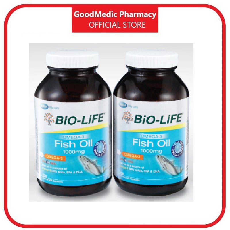 Bio-Life Omega-3 Fish Oil 1000mg (200s) - bovine capsules | Shopee Malaysia