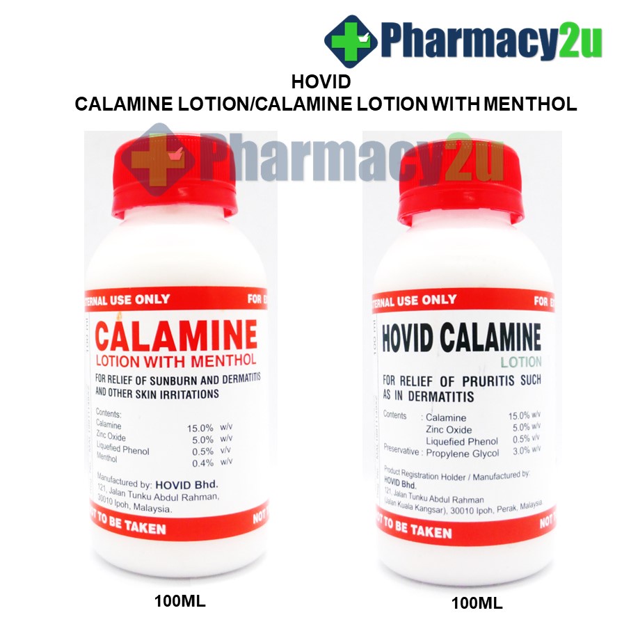 HOVID CALAMINE LOTION WITH MENTHOL/ CALAMINE LOTION 100ML Shopee Malaysia