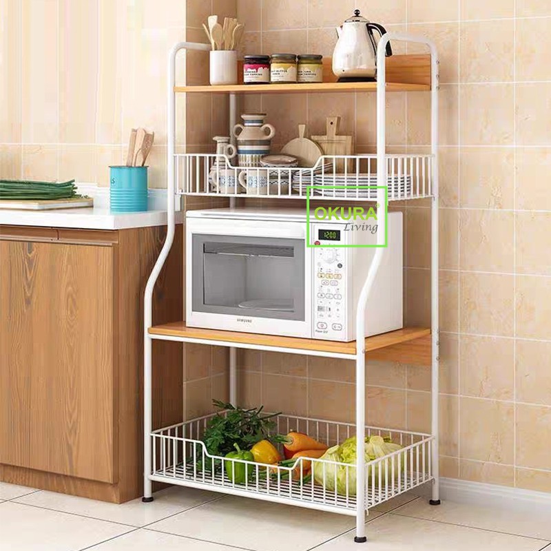 OKURA 4 Tier Spice Microwave Oven Multipurpose Kitchen OKURA 4 Tier Spice Microwave Oven Multipurpose Kitchen