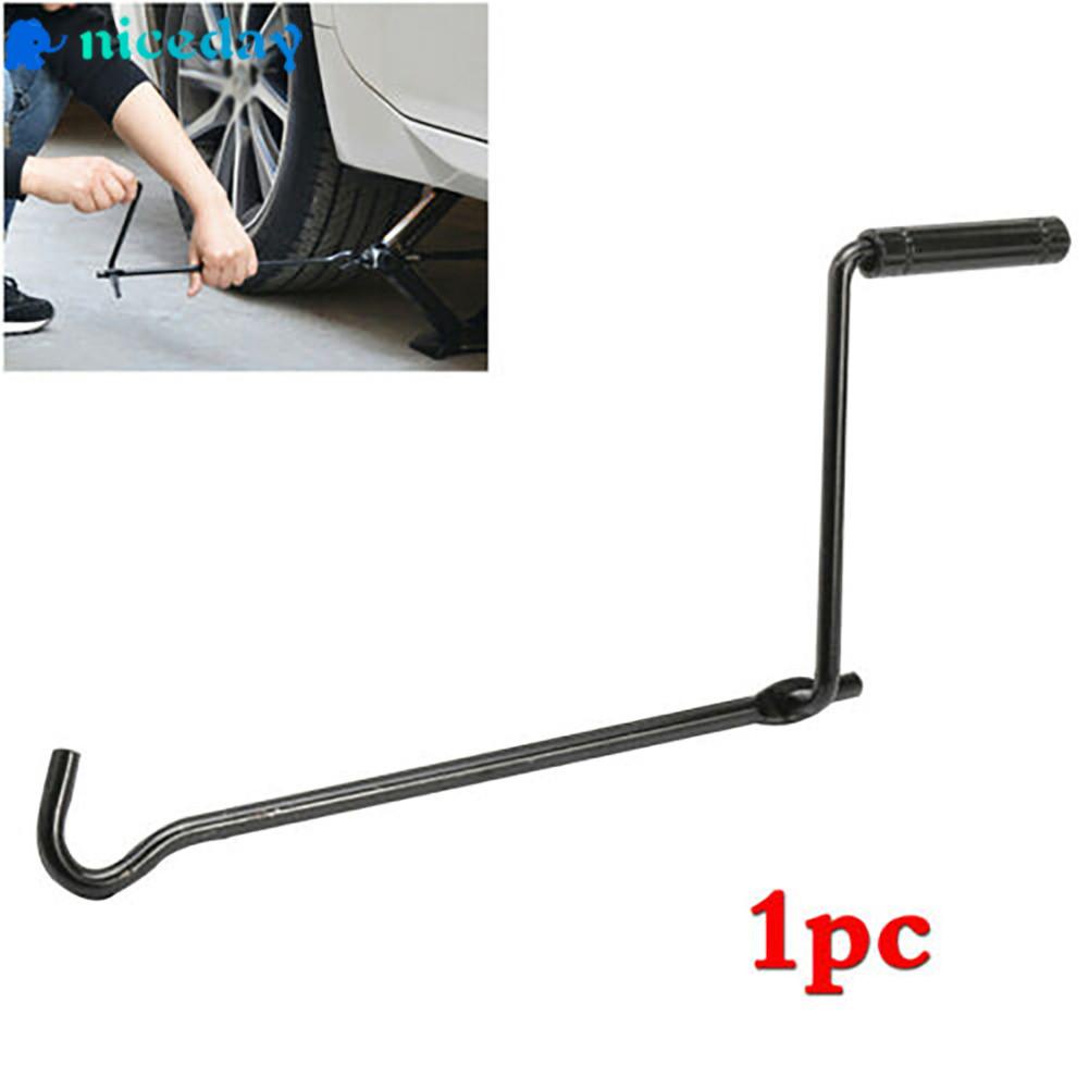 Spare Tire Lug Wrench Jack Lug Car Trunk Handle Lift Iron Easy and