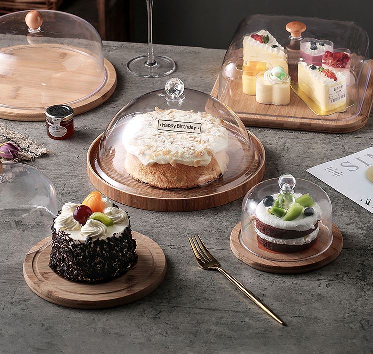 Acrylic Dome Cover Cake Cover Pastry and Cake Plate Cover Kitch