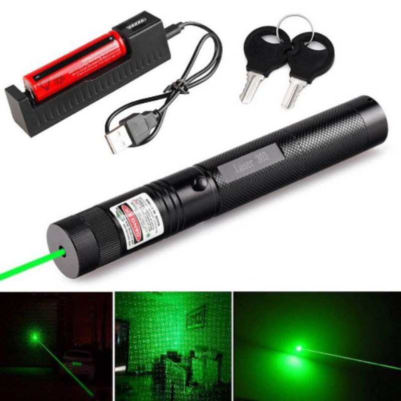 532nm Green Laser Sight Lasers Pointer Powerful Device Flashlight ...