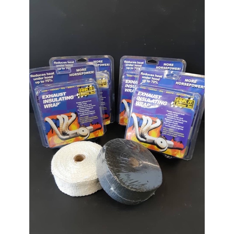 High Quality Exhaust Insulating Thermal Wrap Kain Ekzos Thermo Exhaust  Manifold Heat Wrap Zip Cable Ties Metal Strip | Shopee Malaysia