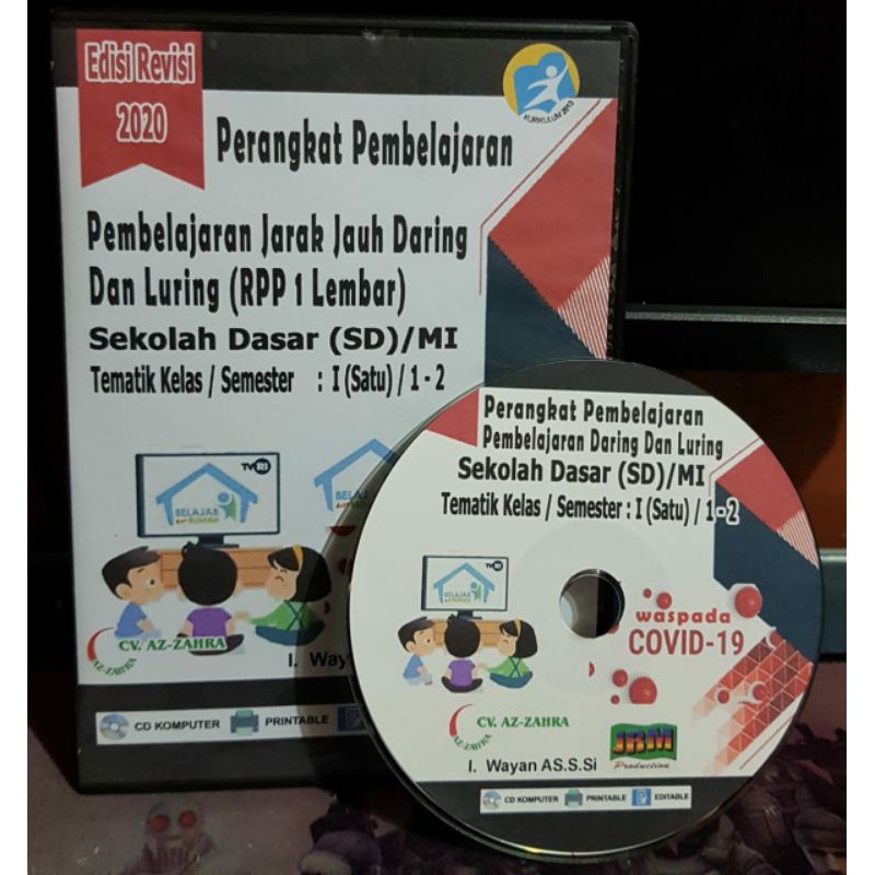 Latest Rpp Rpp 1 Daring Sheet Sd Class 1 6 K 13 Revision 2020 Shopee Malaysia