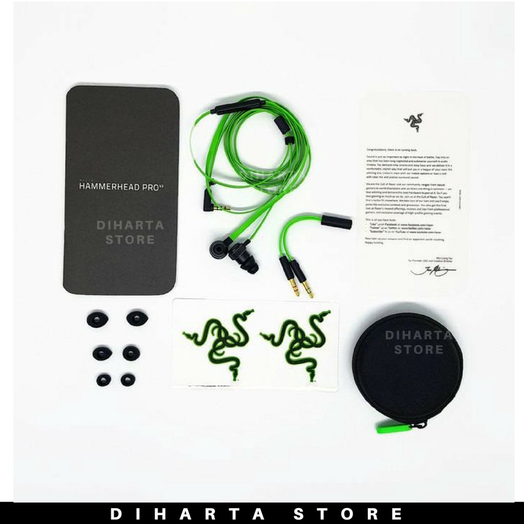 Razer Hammerhead Pro V2 Premium Gaming Earphone Dudu Shopee Malaysia
