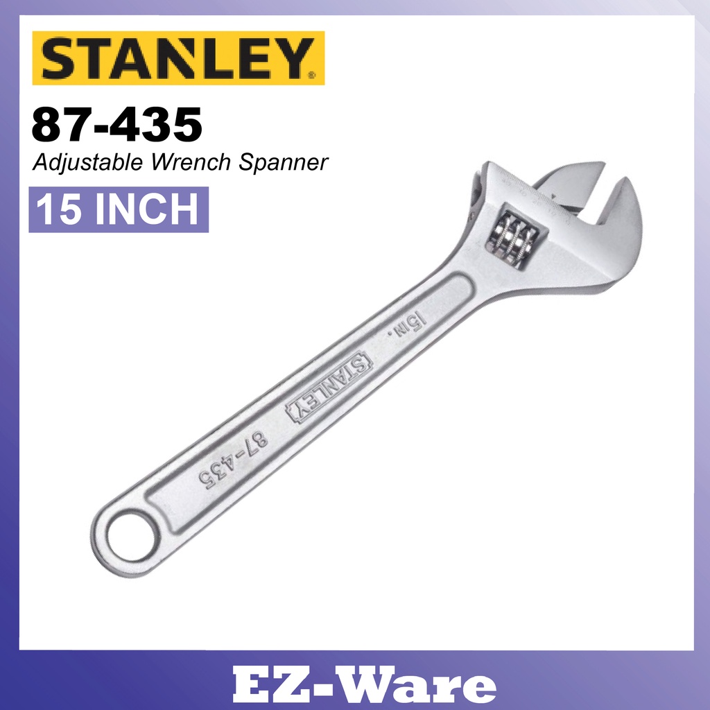 15 Inch Shifter Shifting Wrench Stanley 87-435 15" 375mm Adjustable Spanner